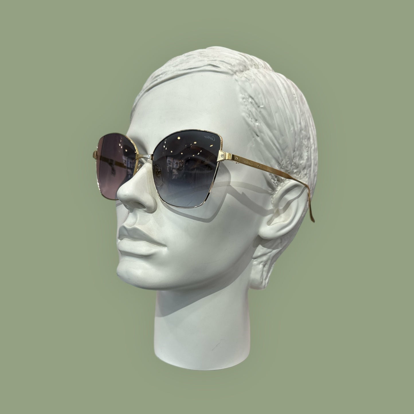CT 0328S Col.001 Cartier Sonnenbrille CORE RANGE